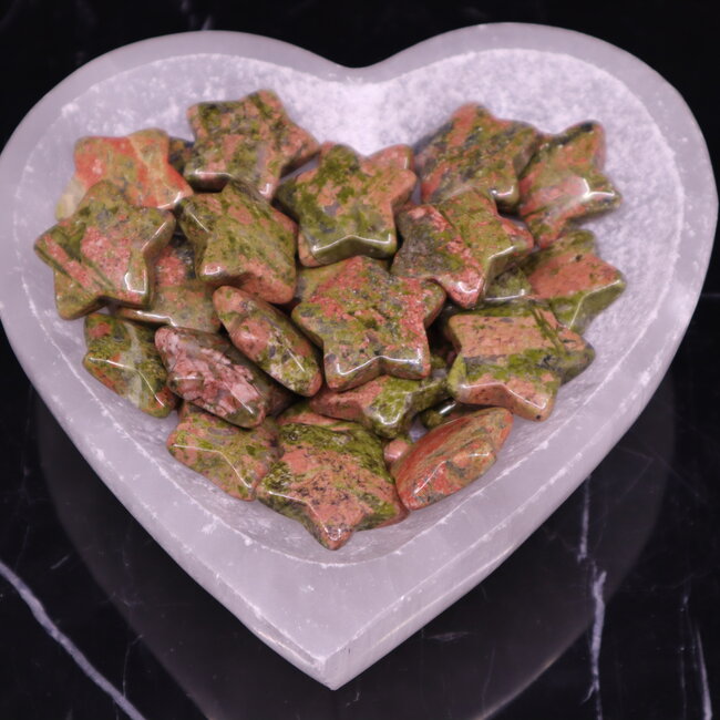 Unakite Jasper Stars - Medium