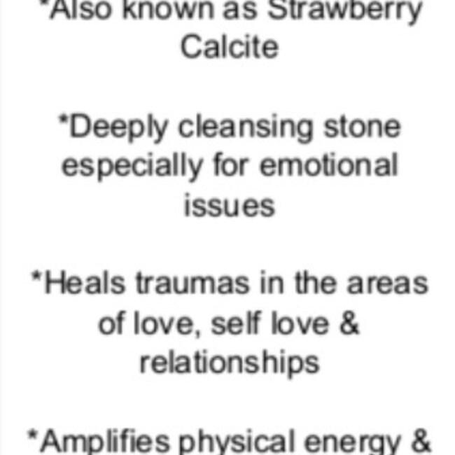 Rose Strawberry Calcite - Tumbled