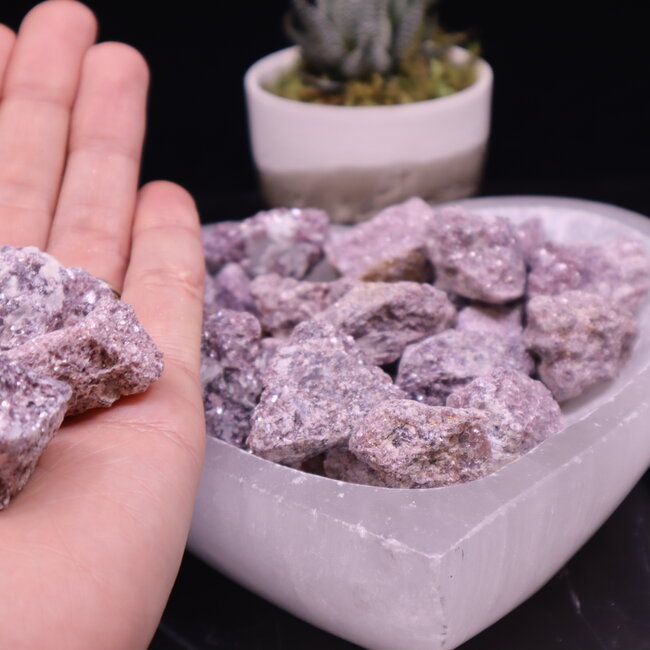 Lepidolite (Purple Mica) - Rough Raw Natural