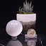 Selenite (Satin Spar Gypsum) Sphere Orb - Medium 45mm & Sphere Stand