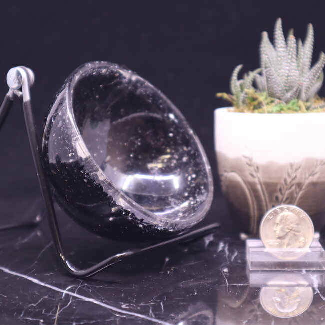 Black Tourmaline Orgonite Bowl Dish Trinket