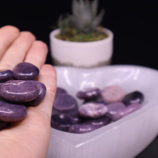 Lepidolite Worry Stone - Small Oval