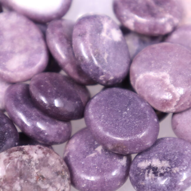 Lepidolite Worry Stone - Small Oval