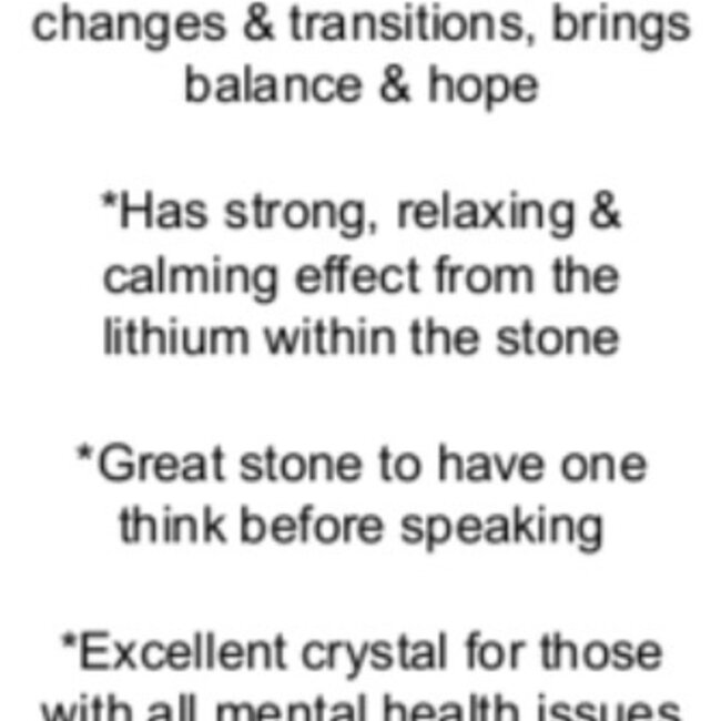 Lepidolite Worry (Thumb Fidget Relaxation Pocket) Stone - Small Oval