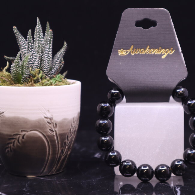 Black Tourmaline Bracelets - 12mm