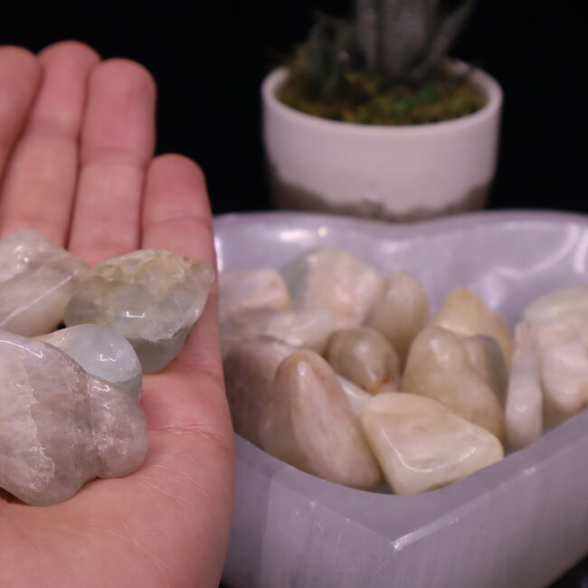 Mix Aquamarine - Tumbled Green & Yellow