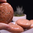 Peach Moonstone Palm Pillow Stones - Large Gallett
