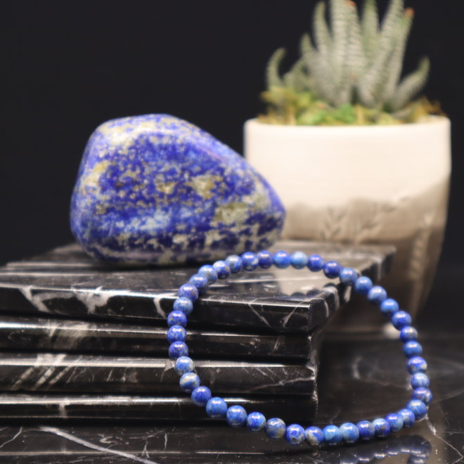 Lapis Lazuli Bracelet- 4mm
