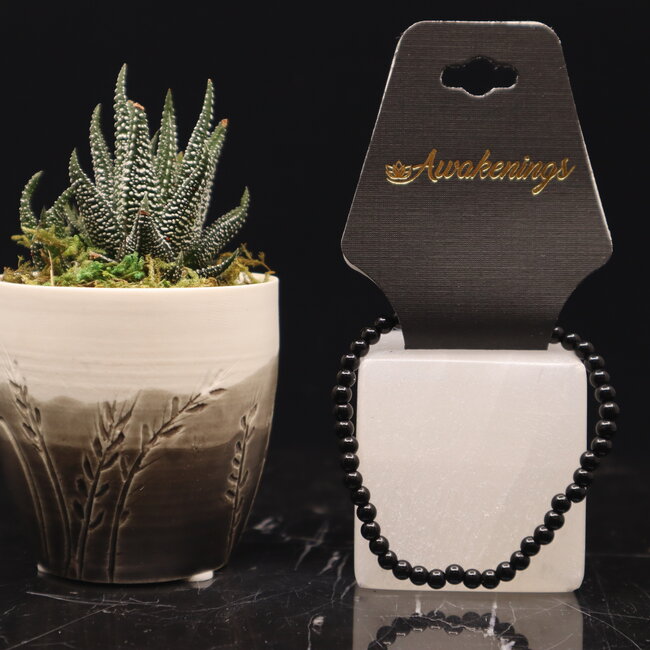 Black Onyx Bracelets - 4mm Mini