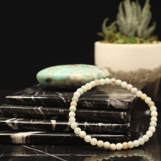 Mixed Amazonite Bracelets - 4mm Mini