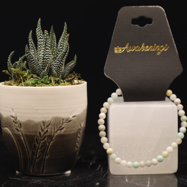 Mixed Amazonite Bracelets - 4mm Mini