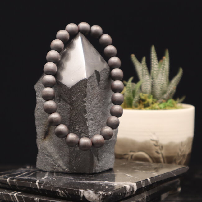 Matte Hematite Bracelets - 8mm