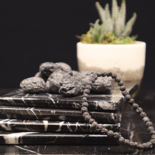 Lava Stone Bracelets - 4mm Mini