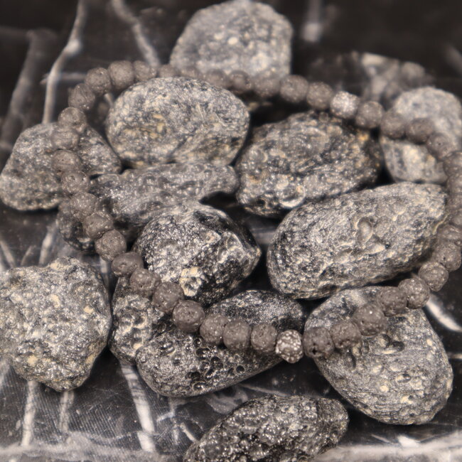 Lava Stone Bracelets - 4mm Mini