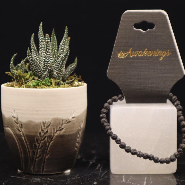 Lava Stone Bracelets - 4mm Mini