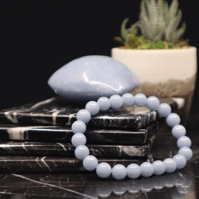 Angelite Bracelets - 8mm