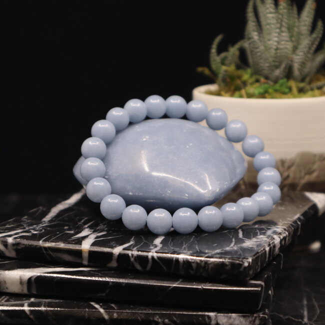 Angelite Bracelets - 8mm