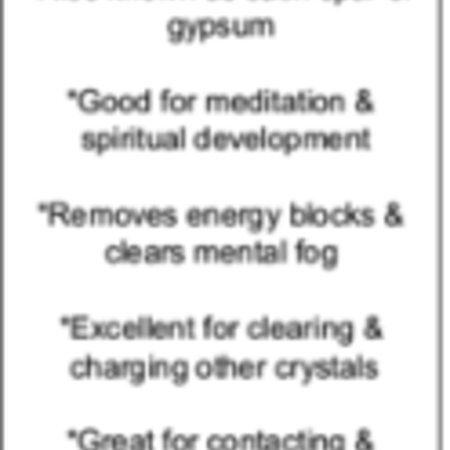 Selenite (Satin Spar Gypsum) Sphere Orb - 65mm Large with Stand