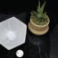 Selenite (Satin Spar Gypsum) Hexagon Charging Bowl-Medium- 4" Dish