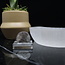 Selenite (Satin Spar Gypsum) Charging Bowl Dish - 6" Crescent Moon Large