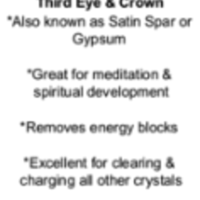 Selenite (Satin Spar Gypsum) Fishtail Small - Rough Raw Natural