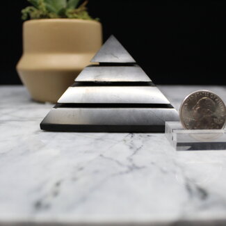 Shungite Pyramids - Sakara Lined - Large 3.5" (8cm)