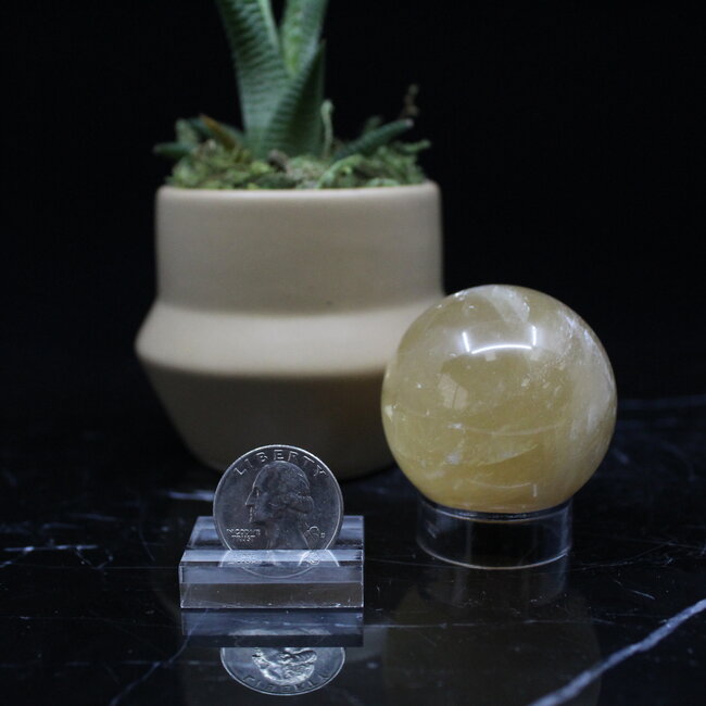 Honey (Yellow Gold) Calcite Sphere Orb - 35-40mm