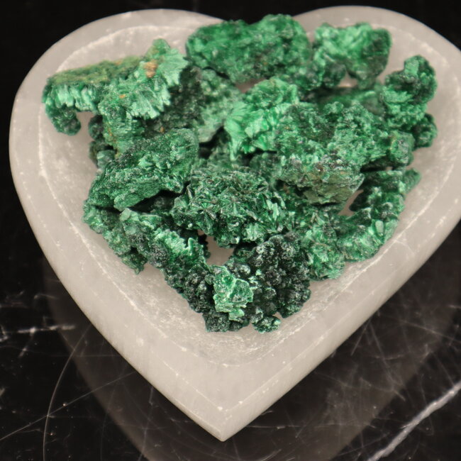 Fibrous (Velvet Atlas Ore ) Malachite - Small Natural Rough Raw