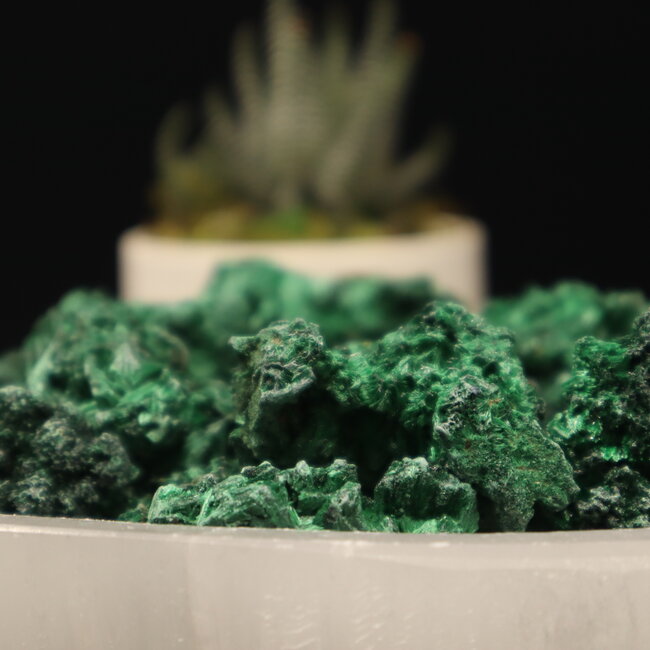 Fibrous (Velvet Atlas Ore ) Malachite - Small Natural Rough Raw
