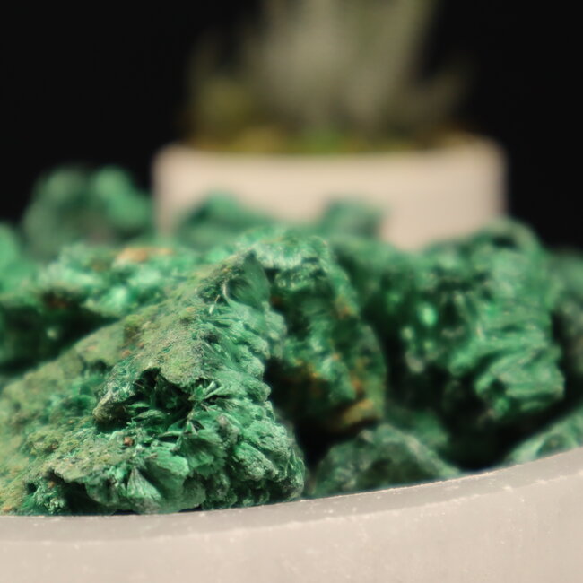 Fibrous (Velvet Atlas Ore ) Malachite - Small Natural Rough Raw