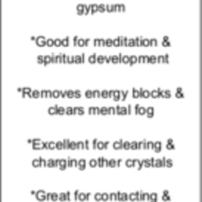 Selenite (Satin Spar Gypsum) Bracelets - 8mm