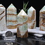 Green Calcite Towers - 3-4" Points Generators - Medium