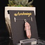 Rhodonite Pendants - Wire Wrapped Faceted Points - Silver Plated