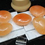 Orange Selenite (Satin Spar Gypsum) Palm Pillow Pocket Stone - Satin Spar Gypsum