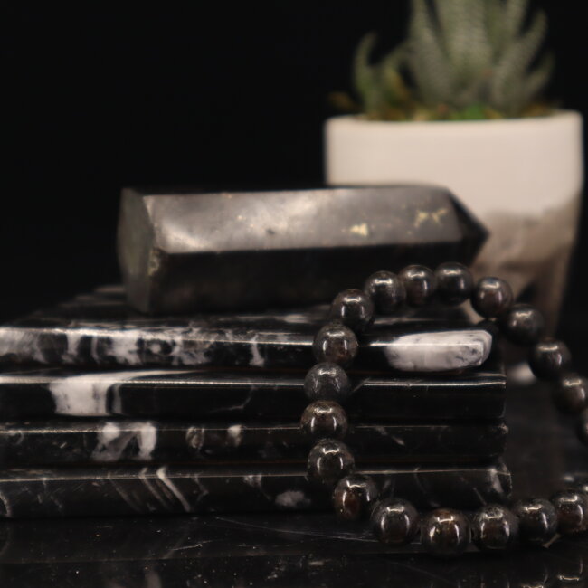 Arfvedsonite (Fireworks Stone) Bracelets - 8mm