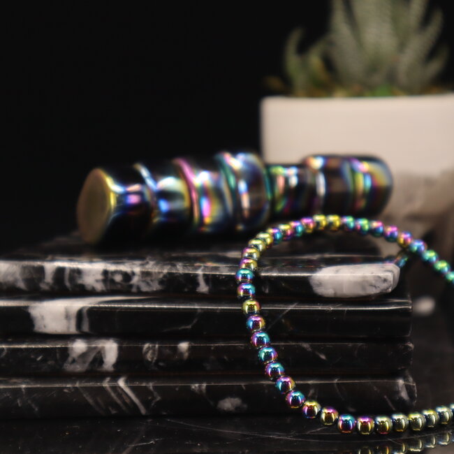 Rainbow Hematite Bracelets - 4mm Mini