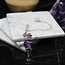 Amethyst Pendulums - Round Sephoroton Dowsing Divination Silver Chain - Gemstone Crystal