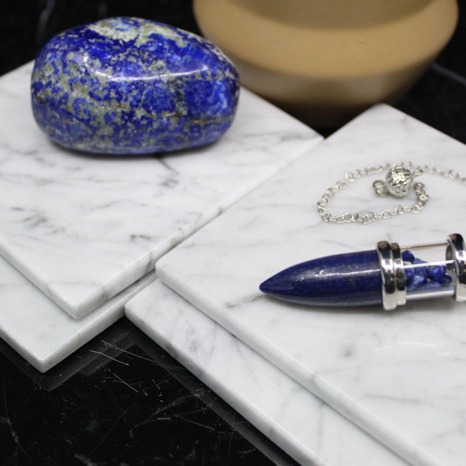 Lapis Lazuli Chambered Cone Pendulum