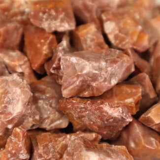 Red Calcite Small-Rough Raw Natural