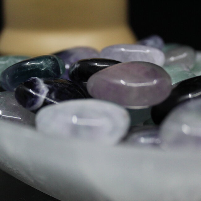 Rainbow Fluorite Hearts - Small