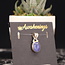Iolite/Water Sapphire Pendant #2-Oval Sterling Silver