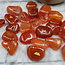 Carnelian Runes Set (Mini) - Velvet Bag Divination Tool Elder Futhark Casting Nordic