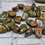 Unakite Jasper Runes Set (Mini) - Velvet Bag Divination Tool Elder Futhark Casting Nordic