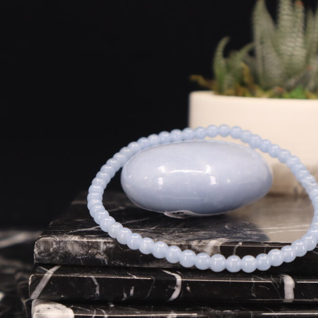Angelite Bracelets - 4mm Mini