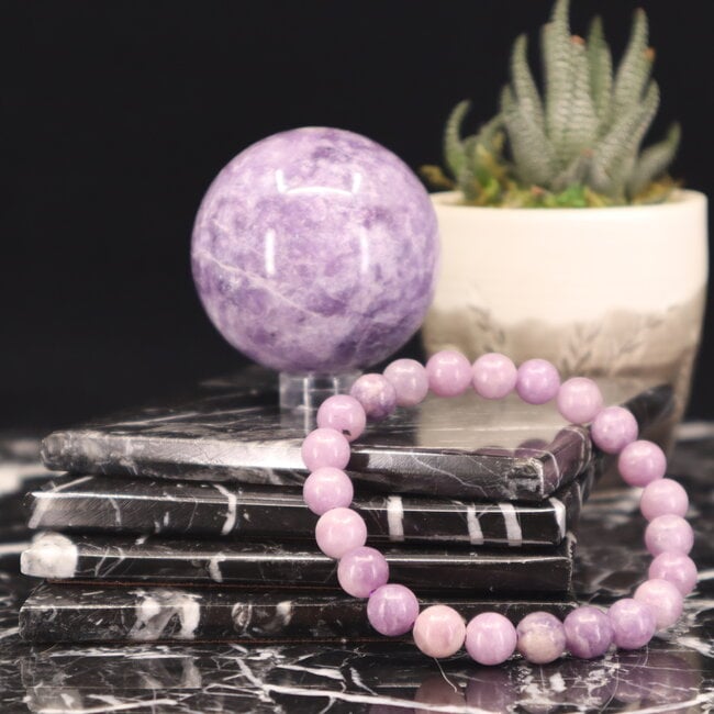 Lepidolite (Purple Mica) Bracelets - 8mm