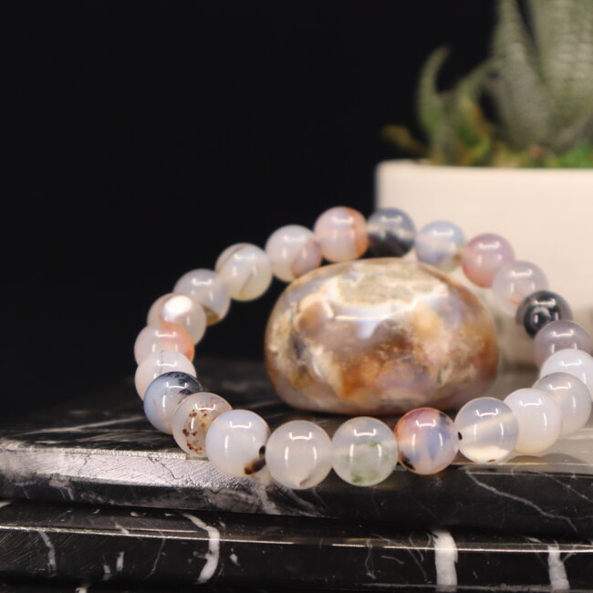 Dendritic Dendric Agate Bracelets - 8mm