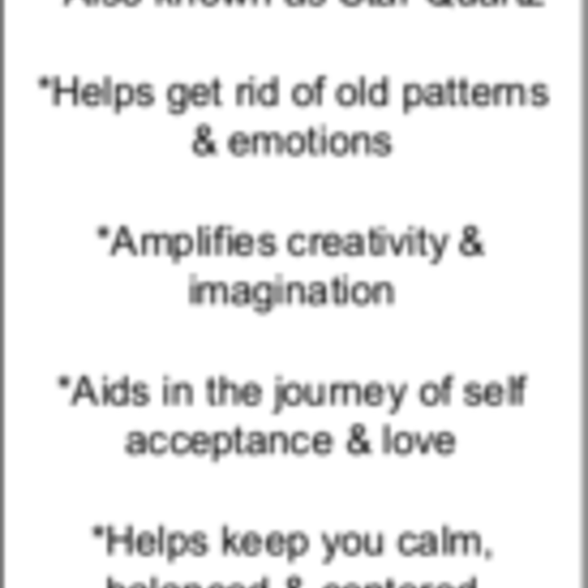 Pink Star Girasol Quartz - Tumbled Smooth