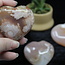 Flower Agate (Cherry Blossom) Hearts - Large