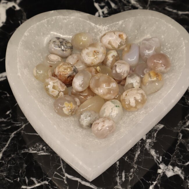 Flower Agate (Cherry Blossom) - Tumbled