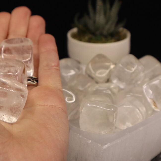 Clear (Crystal) Quartz Cubes - .5" - 1" Square